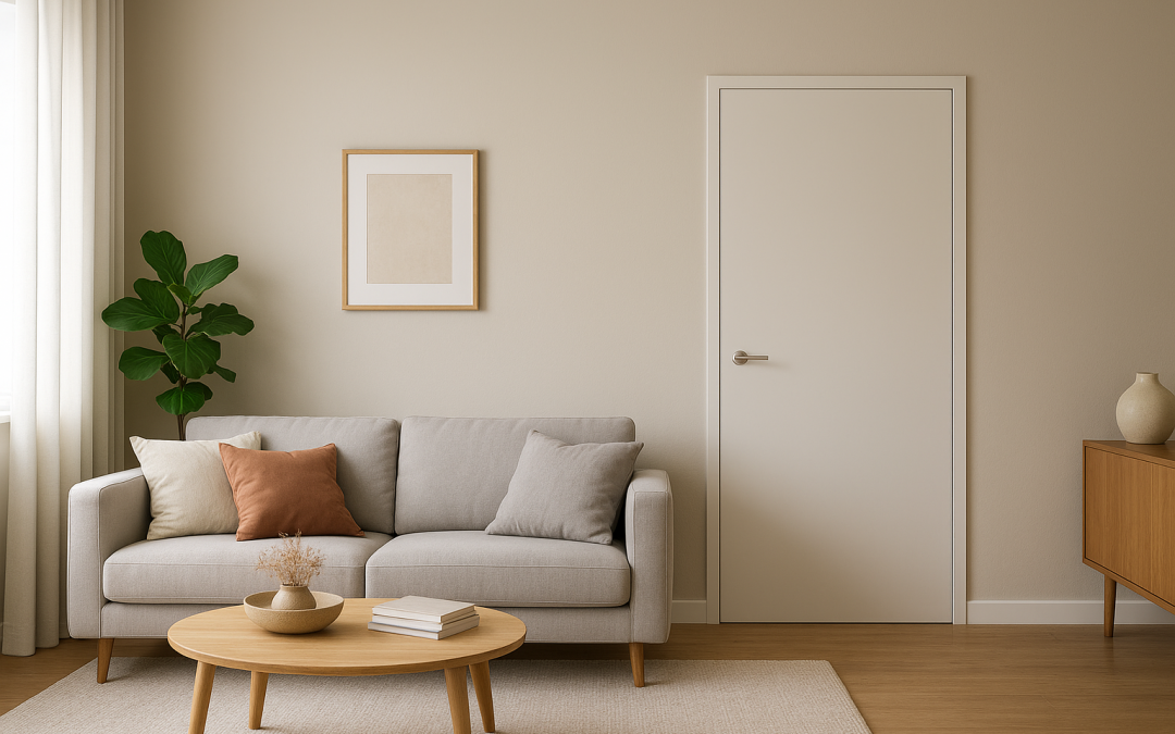 comment cacher une porte dans un salon : astuces et idées déco