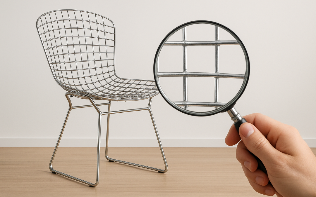 comment reconnaître une vraie chaise bertoia