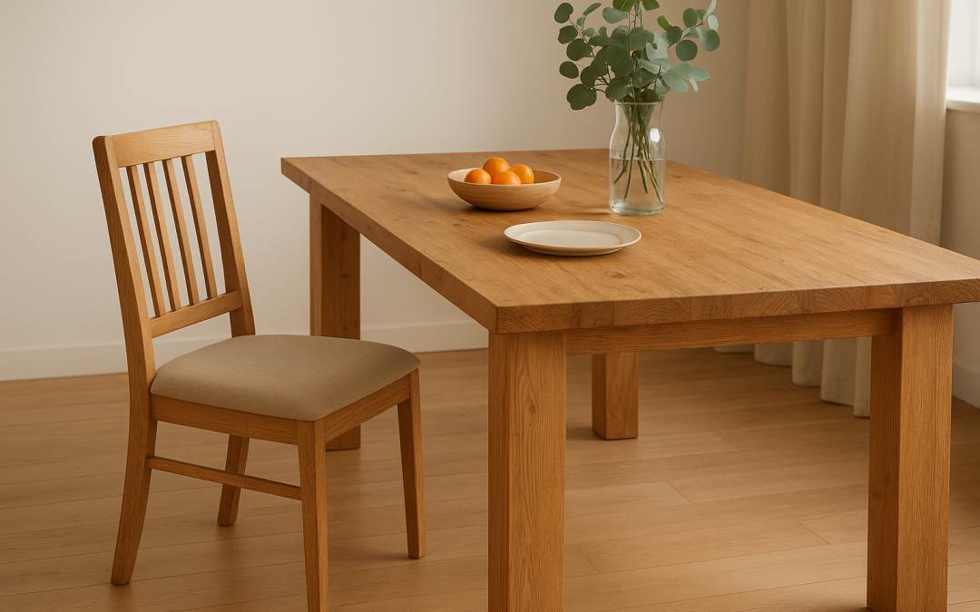 quelle chaise avec table bois massif