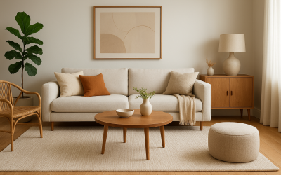 comment placer un tapis dans un salon